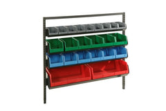 Van Kit 2 consists of 1 van frame with 4 levels of different size bins stored on the Bintec van frame system.